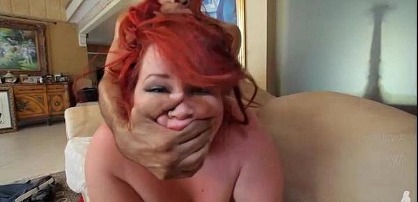  Redhead SSBBW Eliza Allure Swallows and Fucks Huge Cock